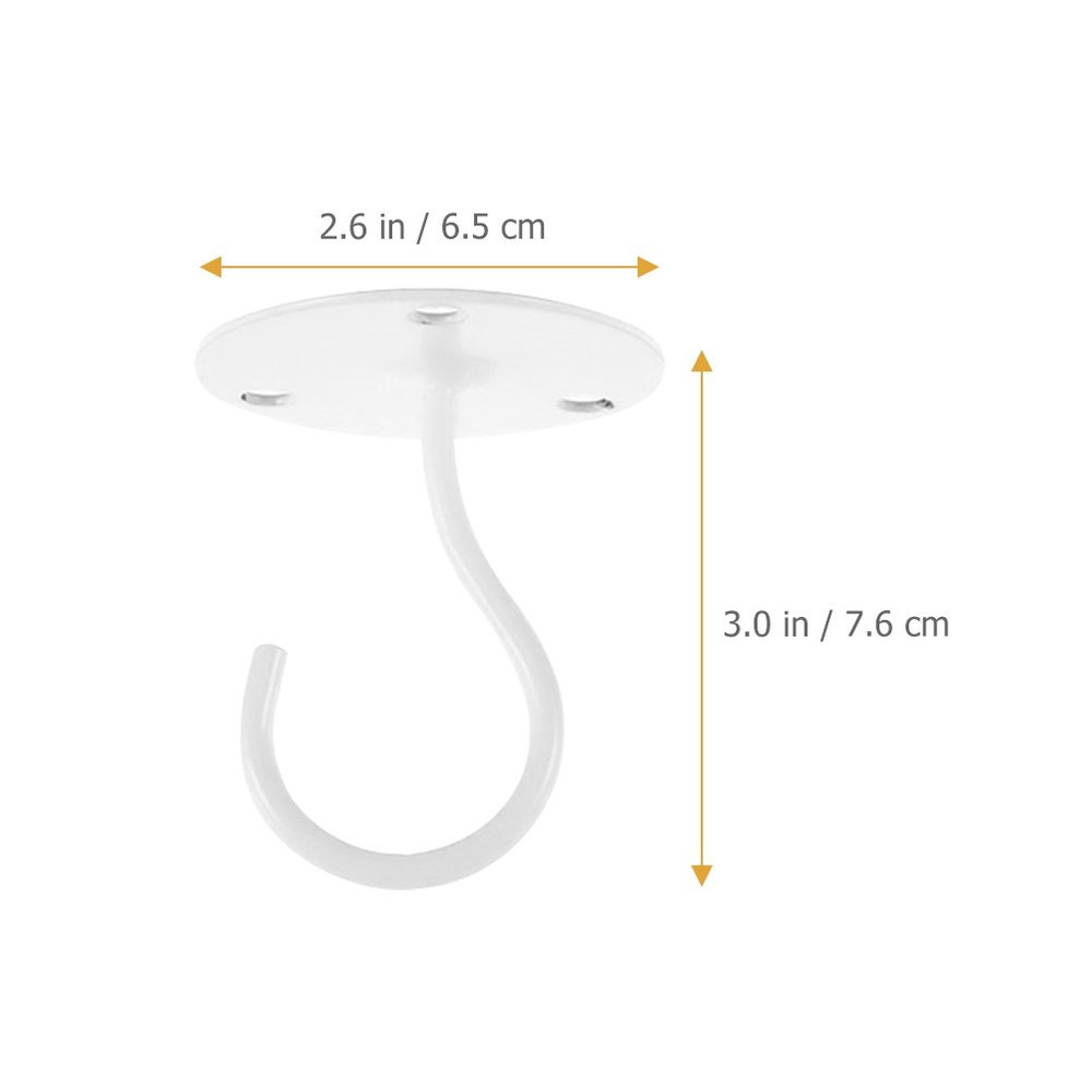 5 Pcs Iron Ceiling Hooks Durable Wall Fixing Hooks for Garage Garden Storage