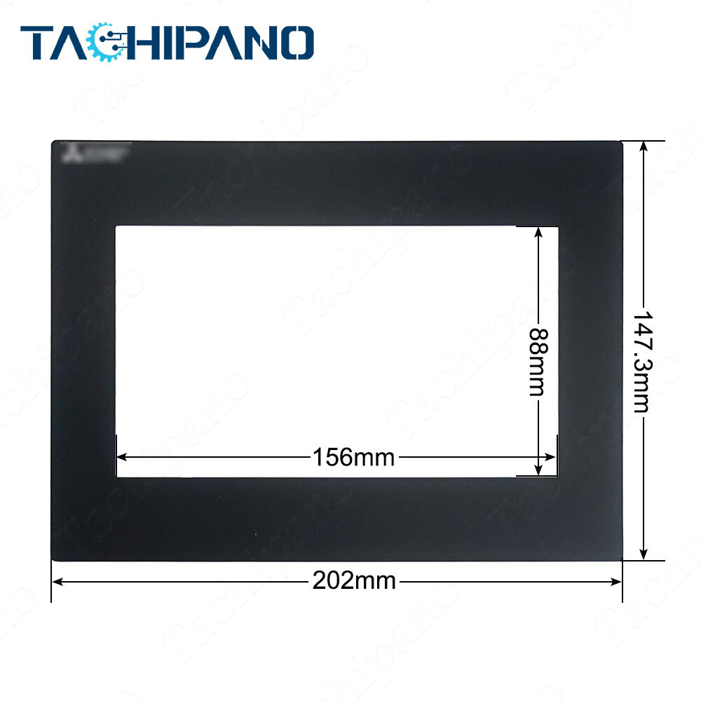 GS2107-WTBD Touch Screen for GS2107WTBD Mitsubishi with Front Overlay.