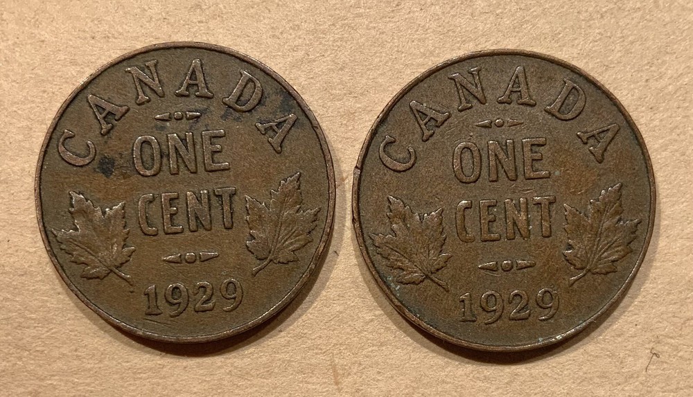 1929 Canada One Cent XF Circulated