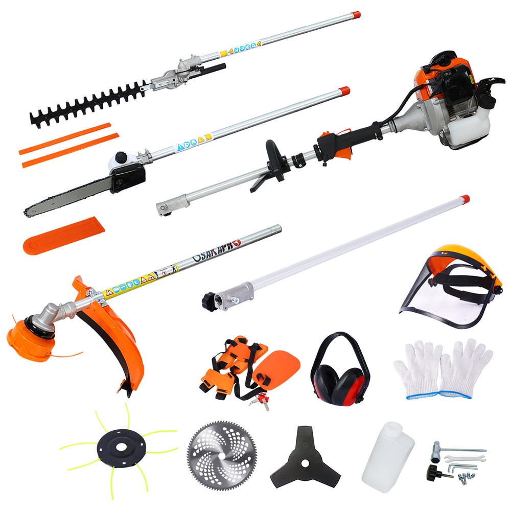 10 in 1 Multi-Functional Trimming Tool 52CC 2-Stroke Gas Powered String Trimmers