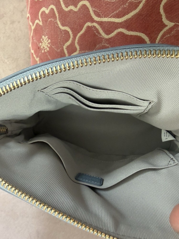 Furla Leather Crossbody Light Blue Pristine Condition