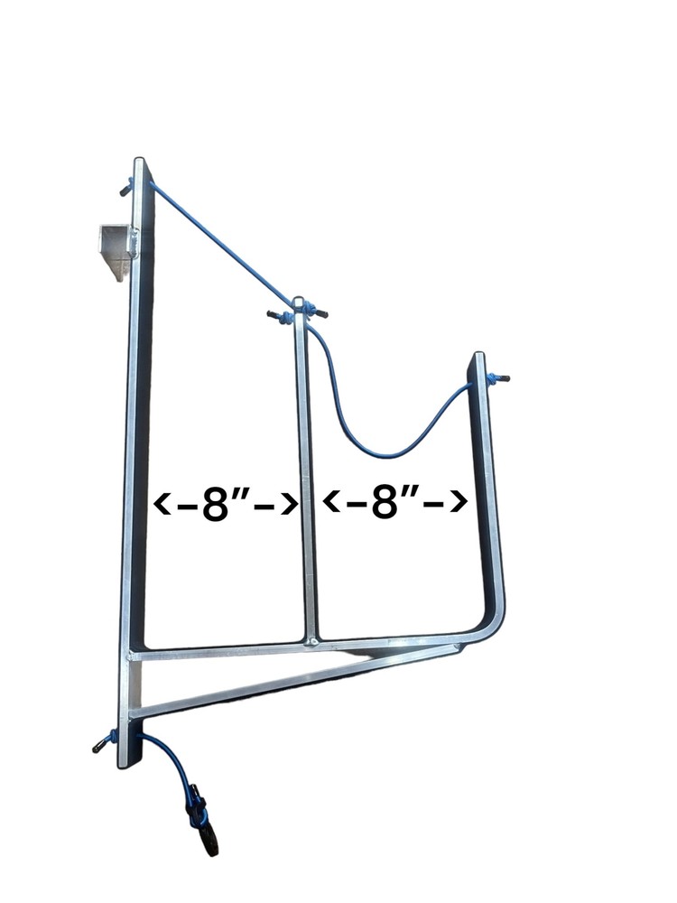 Pontoon Boat Dual Wake/Paddle Board Solution with Storage Rack