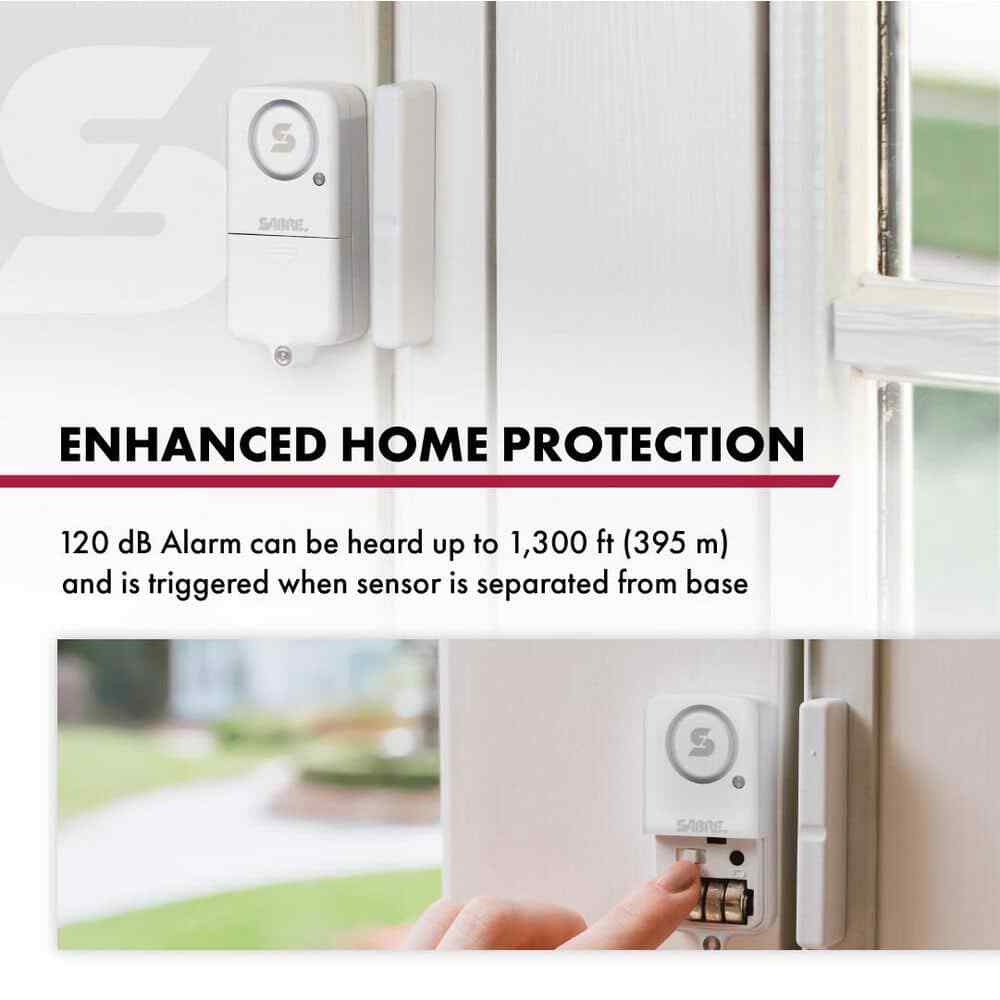 SABRE Wireless Home Security Door or Window Alarm, 2-Pack