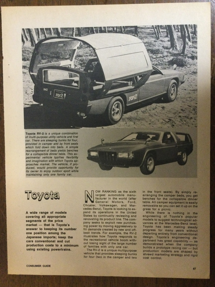 Misc 6462 Article 1974 Import Cars Datsun 2 page