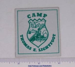 Camp Thomas E. Lightfoot Sticker Coal Mining Camp Vintage Equipment