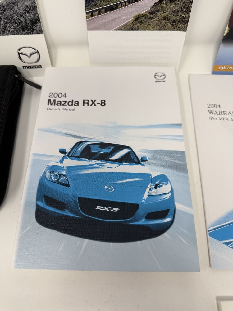 2004 Mazda RX-8 Owners Manual OEM Complete Set