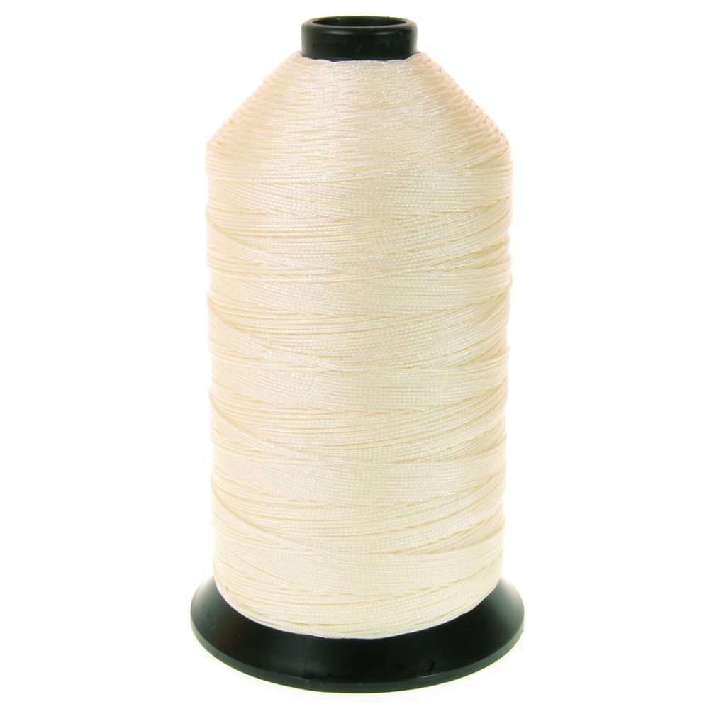 American & Efird Thread Spool 16 oz Braid Poly #6 Cream