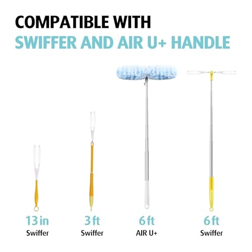 6 ft Extendable Duster Handle with 20 Refills, 20 Count+ 1 Extended Handle