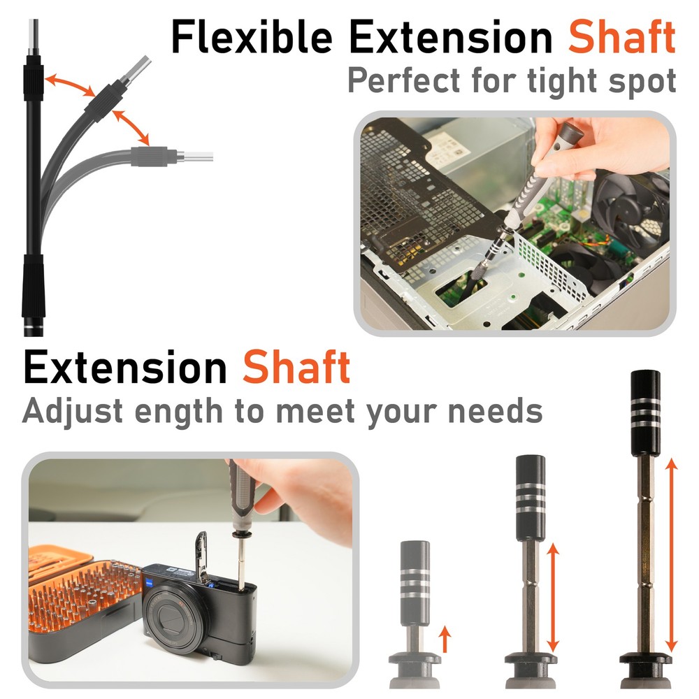 ANXTECH Precision Screwdriver Tool Set Magnetic Repair Tool Kit DIY Gift