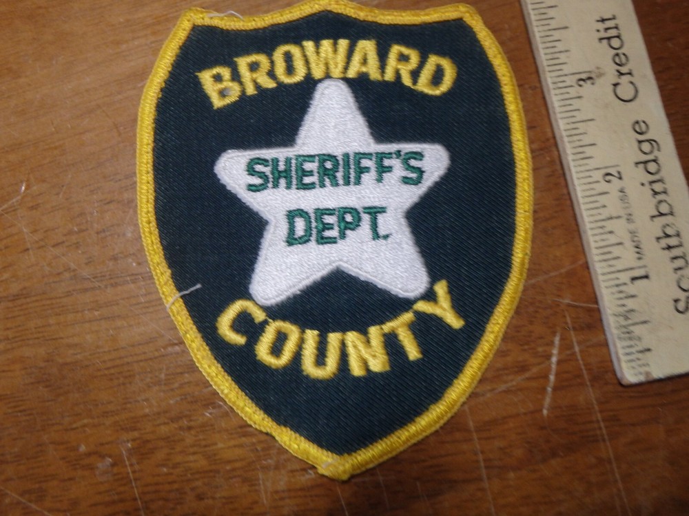 BROWARD COUNTY FLORIDA VEST OBSOLETE PATCH  PATCH BX AAA#4