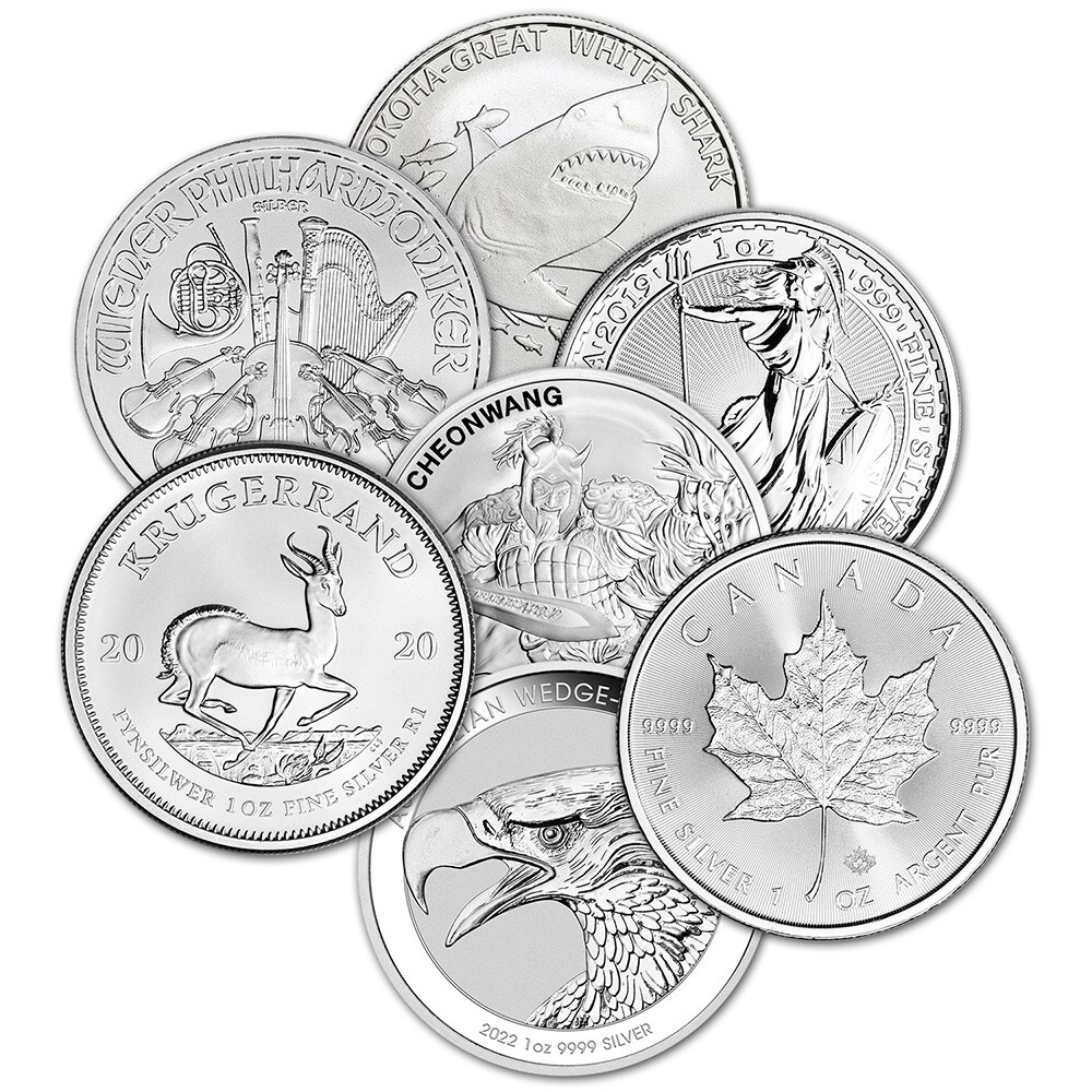 1 oz Silver Coin - Random Sovereign Mint - Secondary Market