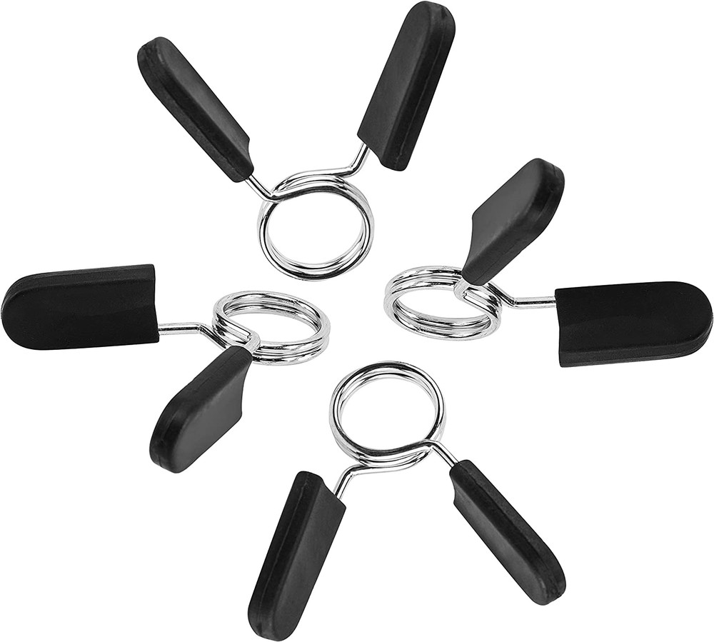 Secure Your Weights! 1" Barbell Clamps & Dumbbell Spring Clips for Workouts
