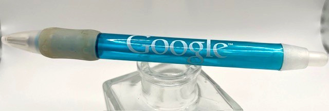 Google Promotional Pen Turquoise With Grip