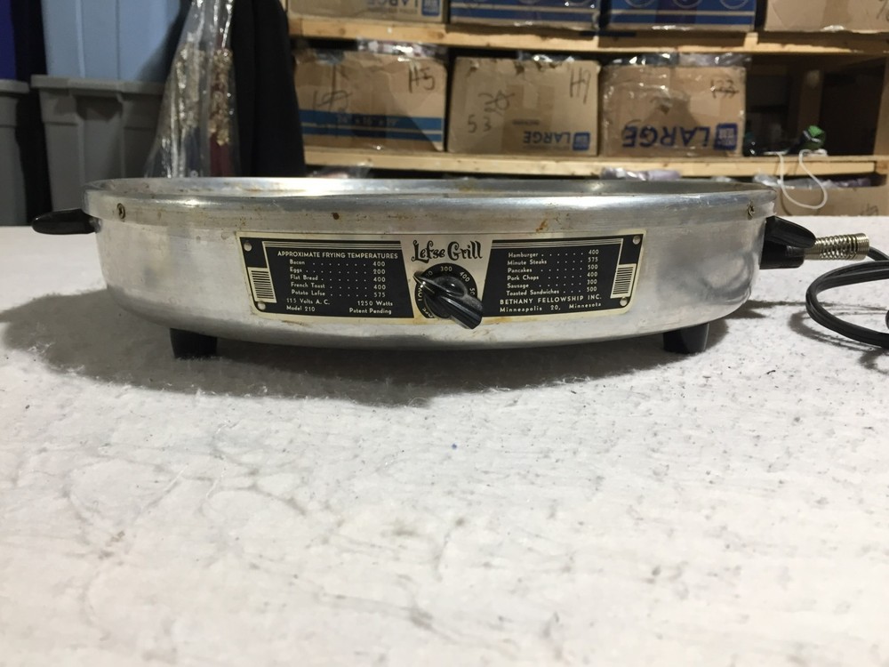 VTG Bethany Fellowship Lefse Grill Model 210 15" Cooking Surface