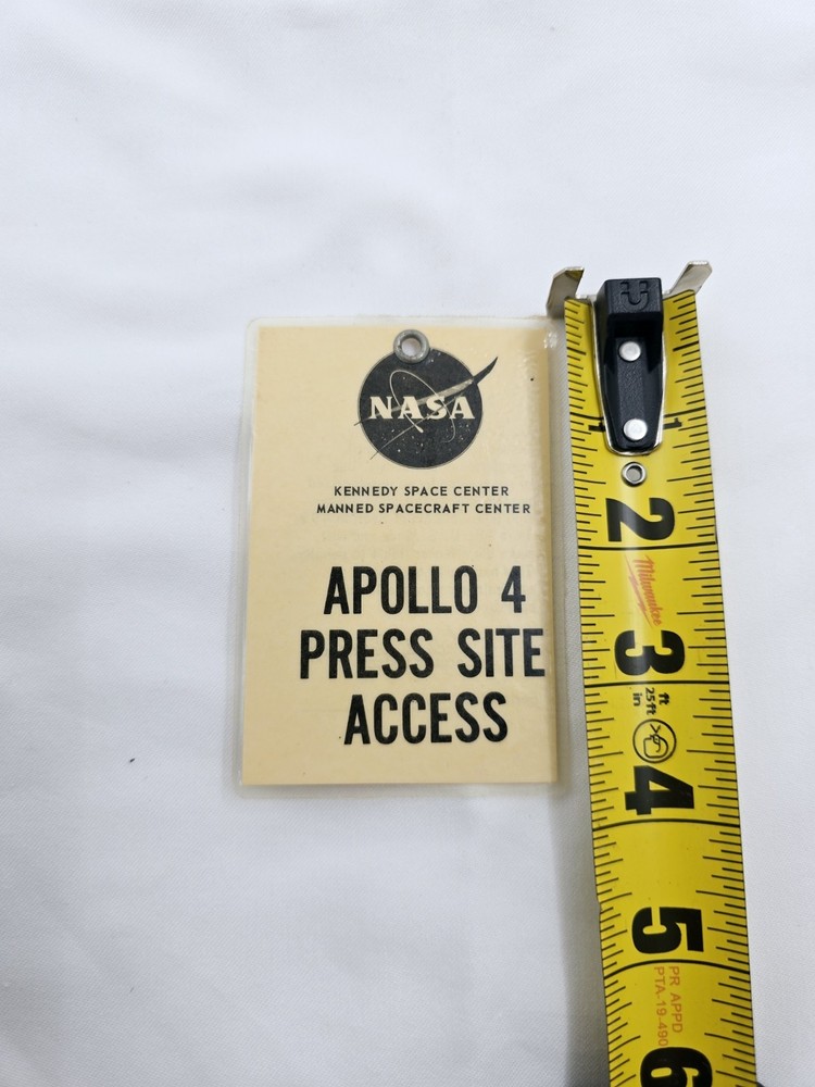 NASA Apollo 4 Press Pass Badge