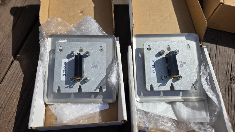 Norton 505 6" square actuator button sold as pair