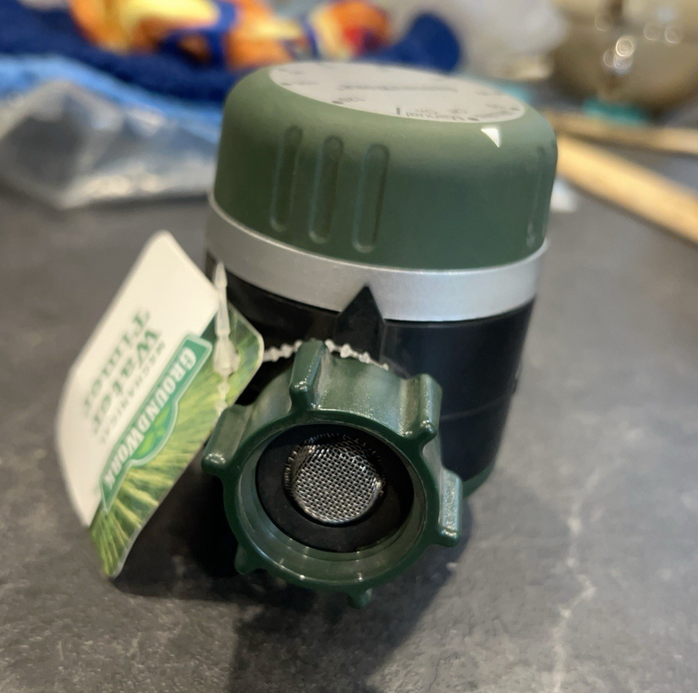 New GroundWork Mechanical Water Timer ABS Plastic Green 8 Separate Settings