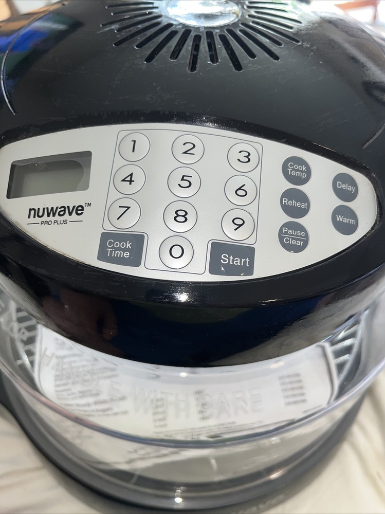NuWave Infrared Oven Pro Plus Black With Unit, Rack, & Dome Tested/Working