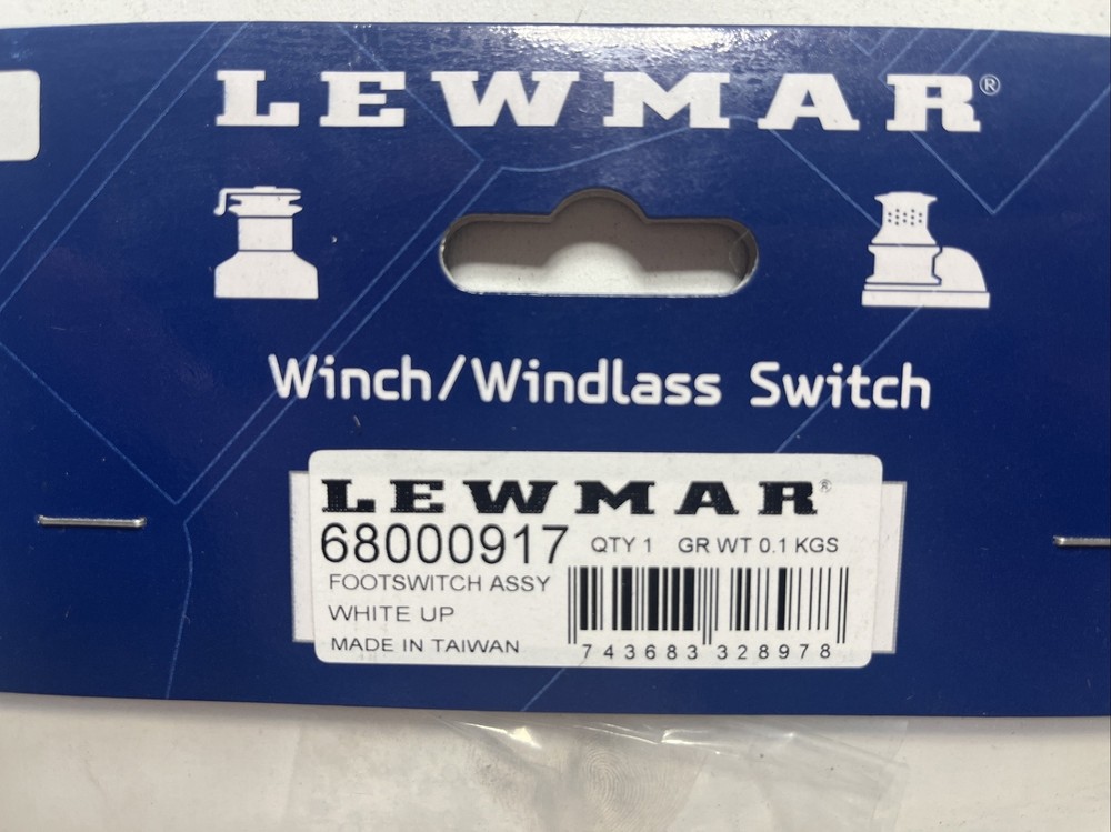 LEWMAR WINDLASS FOOT SWITCH ASSEMBLY - WHITE UP 68000917