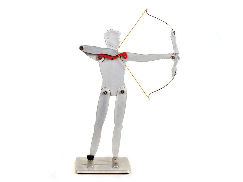 Archery Coaching Aid: Shooting Form Anatomic Model - 12" Aluminium