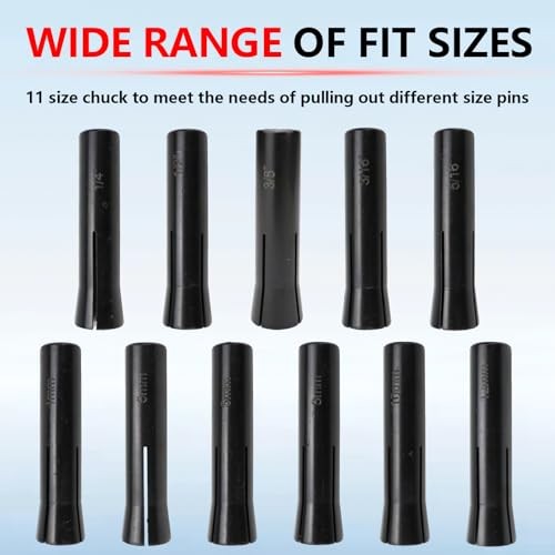 18pcs 95400 in-Line Dowel Pin Puller Master Set Includes Both SAE and Metric