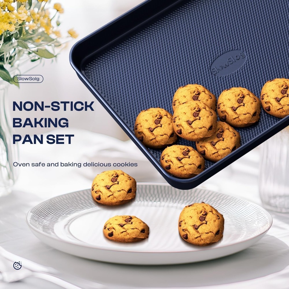 Baking Pans Set 8-Piece Bakeware Sets Baking Sets Cooking Nonstick Oven Pan Set