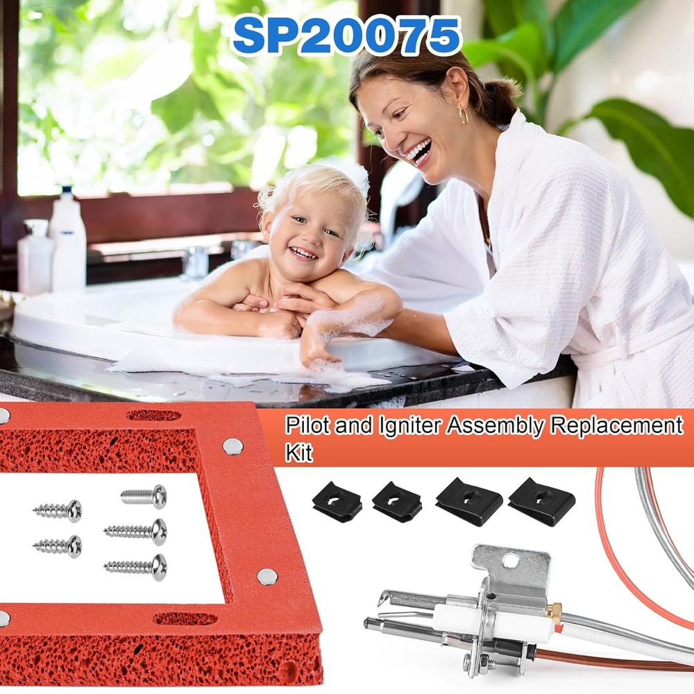 Upgraded SP20075 Pilot and Igniter Assembly Replacement Kit Compatible with Rhee