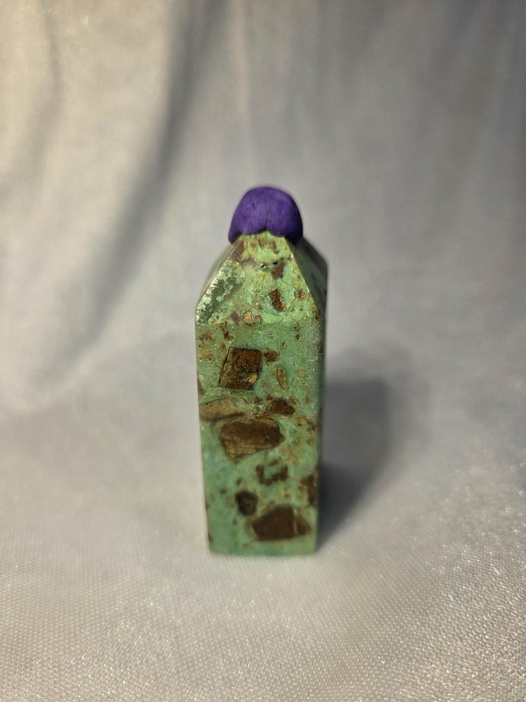 Crysoprase tower 2.4" tall x 1.2"