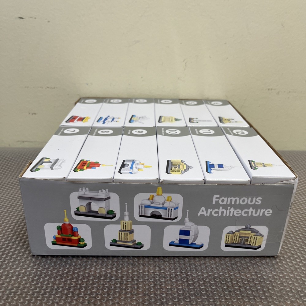 Dr Star Mini Block 12 Famous Architecture Set - New