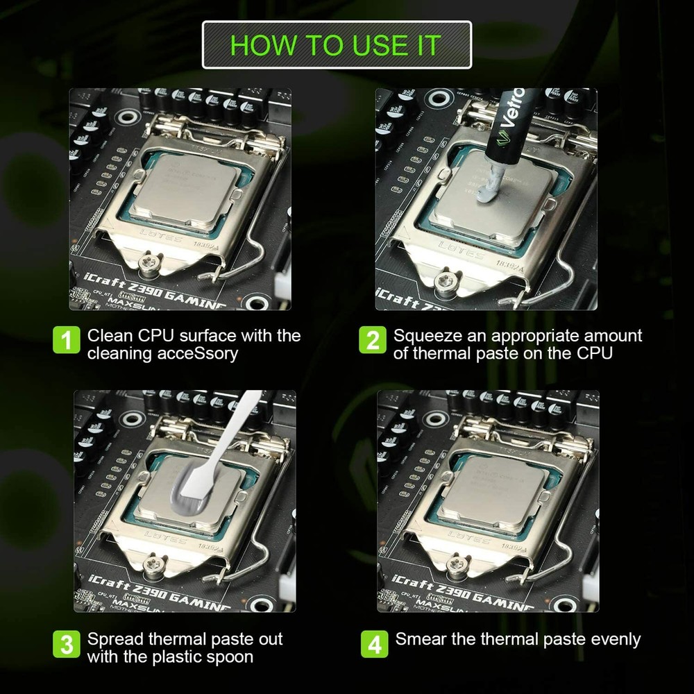 TR9X High Performance Thermal Grease CPU GPU Heatsink Compound Paste Syringe