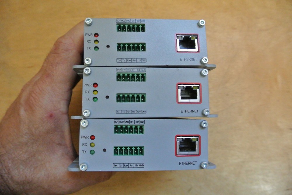 LOT OF 3 ACTi ACD-3100 1-CHANNEL MPEG-4 VIDEO DECODER SECURITY SURVEILLANCE USED