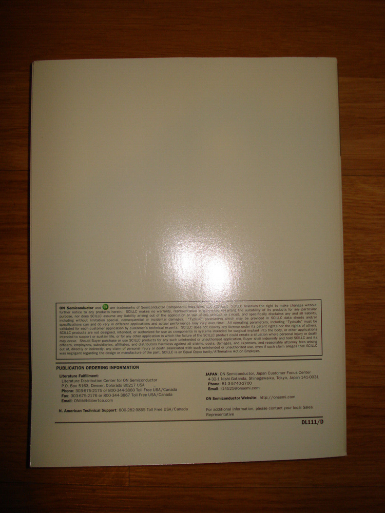 ON Semiconductor Bipolar Power Transistor Data Databook, July 2001