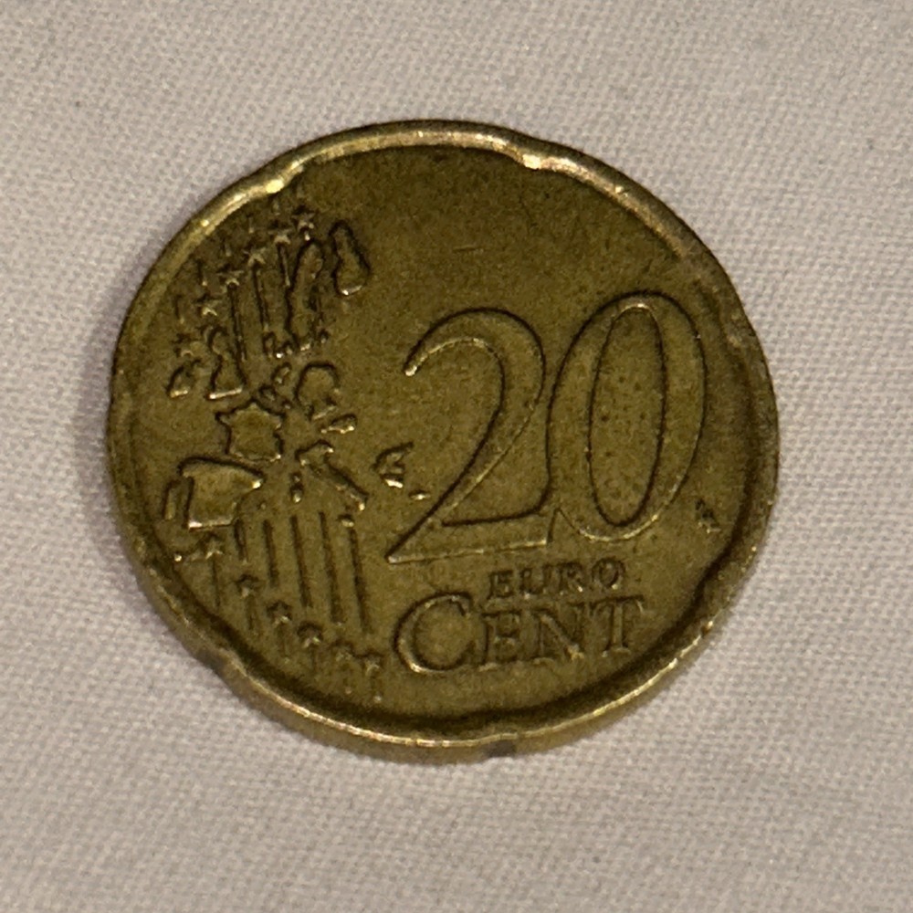 20 Cent Euro Coin 2002 Rare