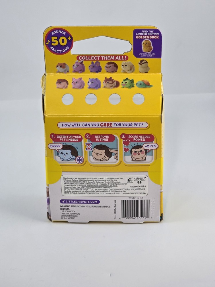 Little Live Pets NeeDees Splasher Otter Interactive Pet Figure New