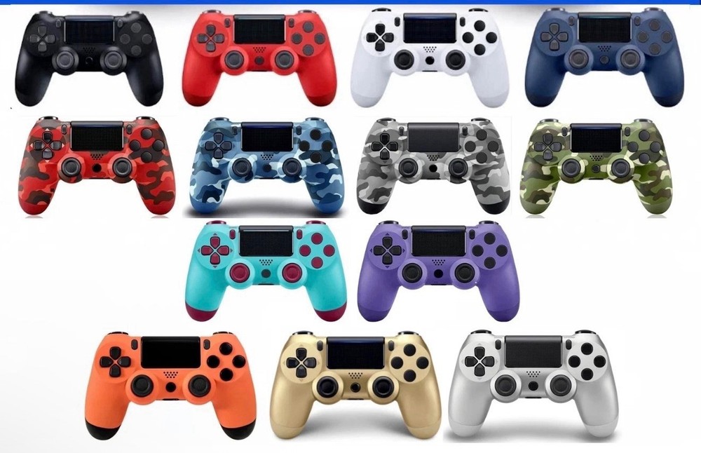 Wireless Controller Bluetooth Gamepad for PlayStation4 PS4 Black