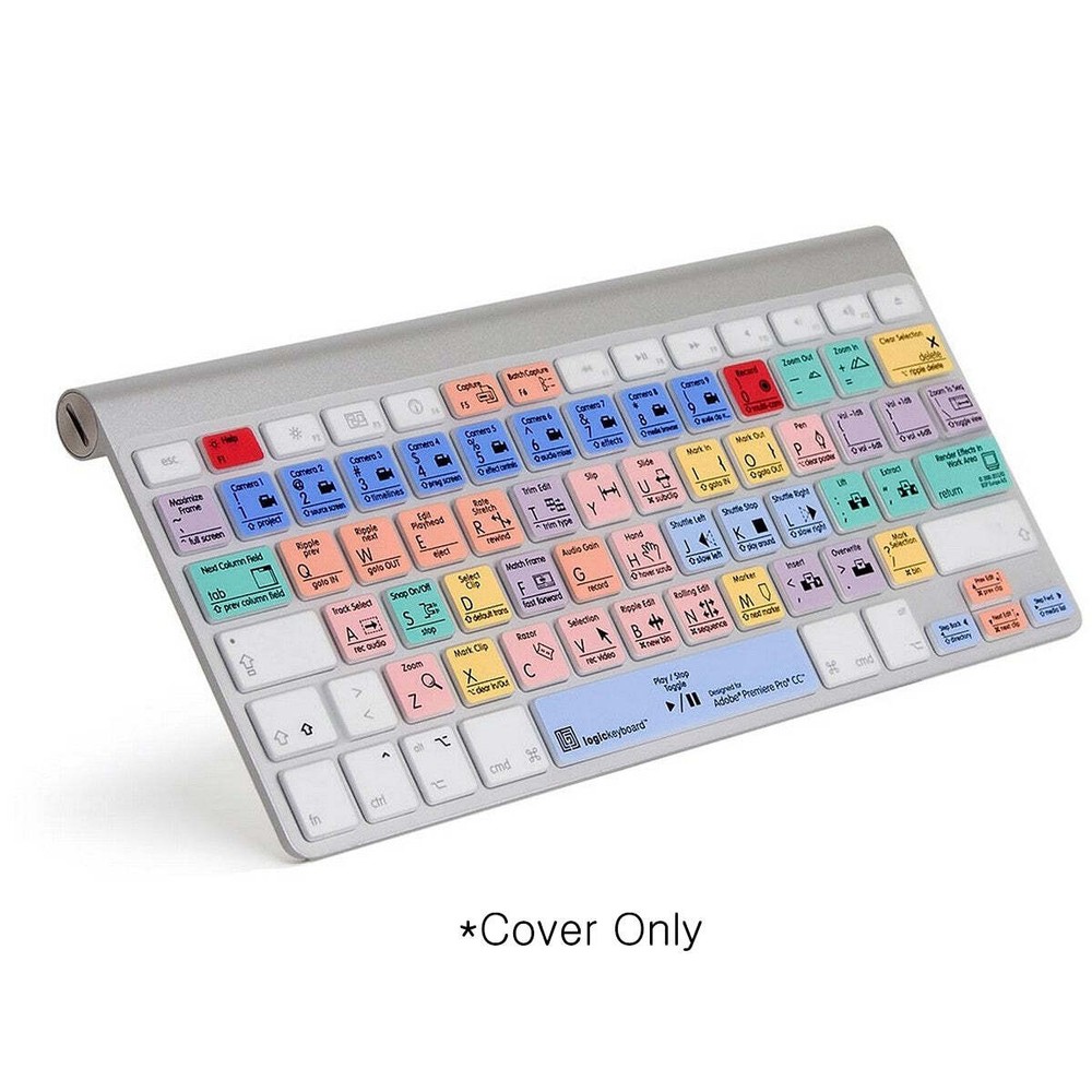Logickeyboard Adobe PremierPro CC Macbook Unibody Skin Shortcut