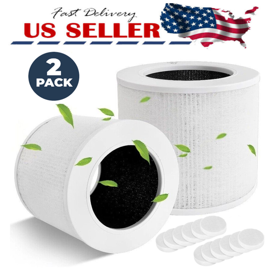 2x Core Mini-RF True HEPA Replacement Filter for LEVOIT Core Mini Air Purifiers