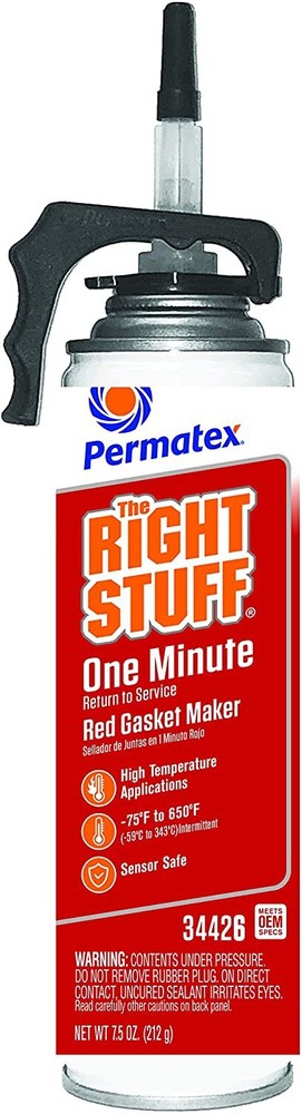 Permatex 34426 Right Stuff Red High Temperature Gasket Maker 7.5 oz.