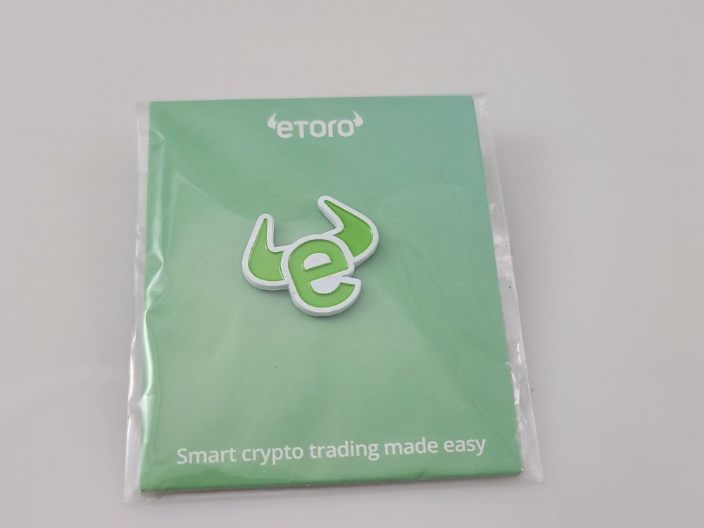 Etoro Crypto Collectible Lapel Pin 1" width