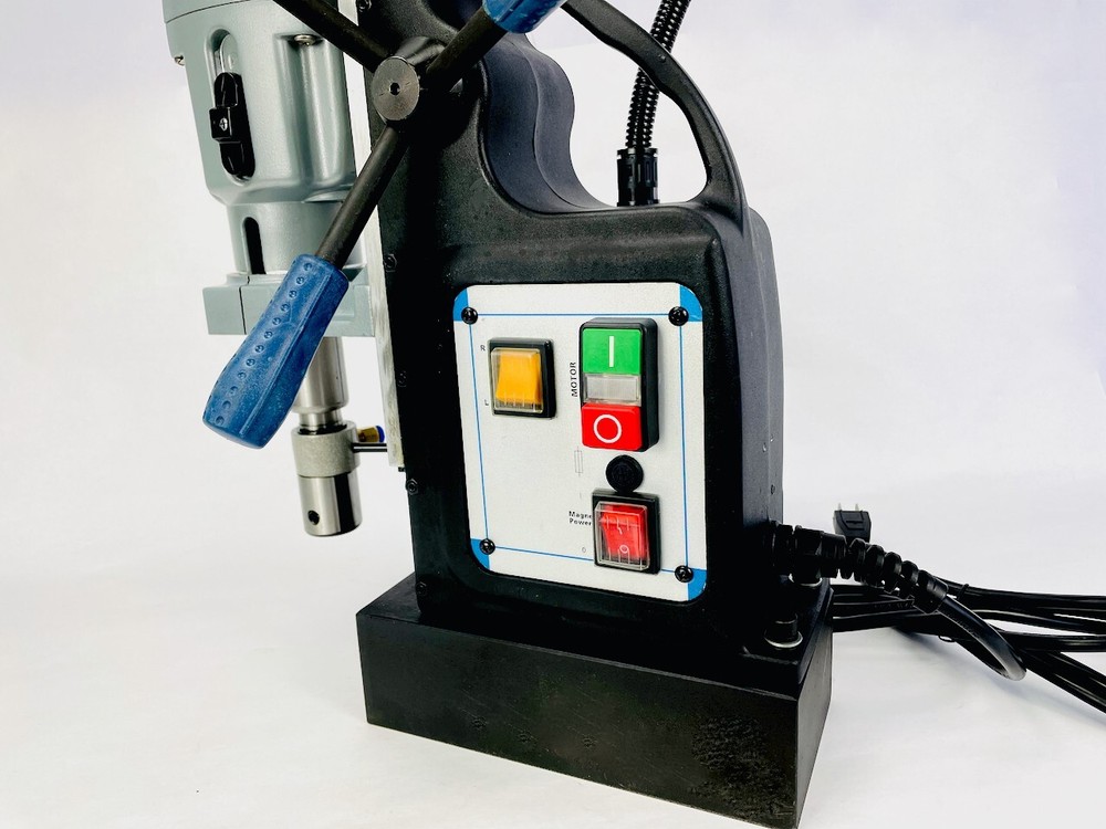 BLUEROCK ® Tools Model BRM-60A-B Magnetic Drill Press 2-Speed Mag Drill Typhoon