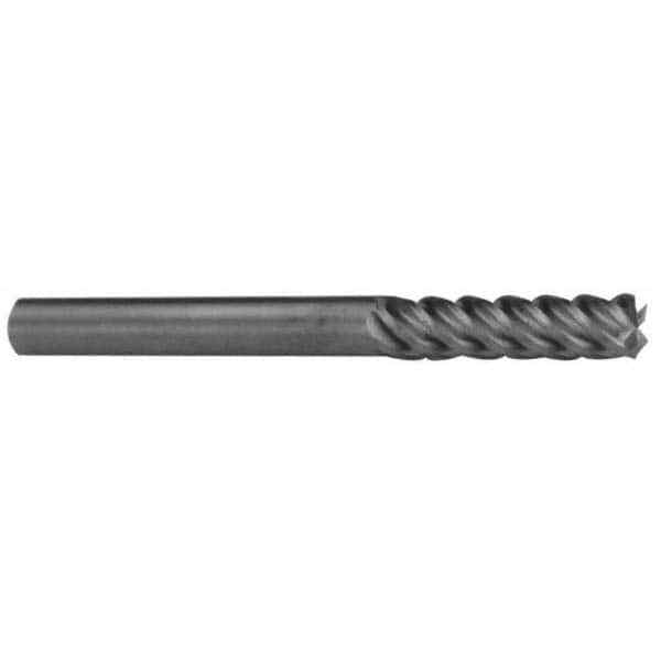 Accupro 1/2" Diam 5 Flute Single End Solid Carbide 0.03" Corner Radius End Mi...
