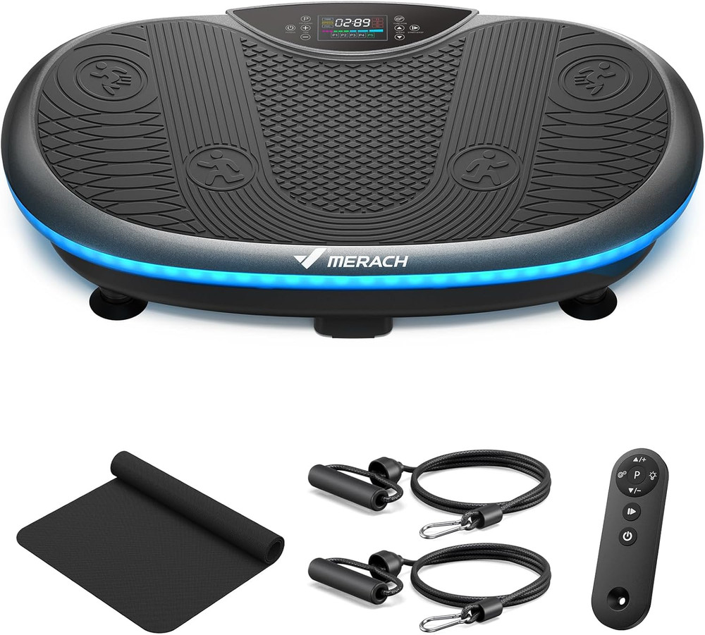 Vibration Plate Exercise Machine, 4D Whole Body Workout Vibrating Platform For