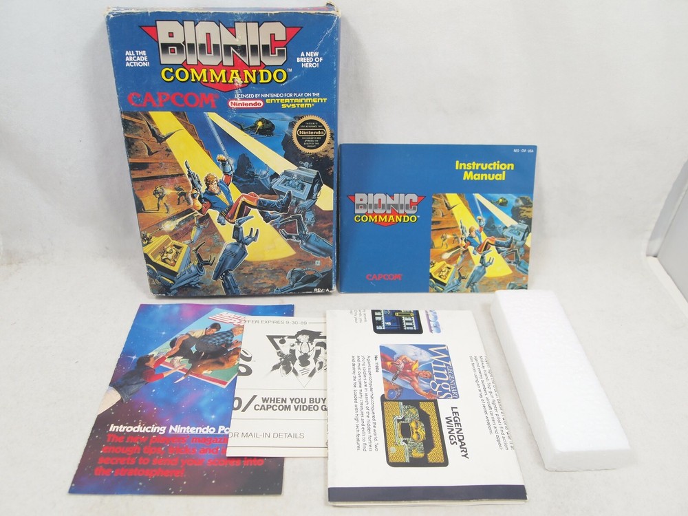 Bionic Commando (Nintendo Entertainment System | NES) BOX MANUAL & INSERTS
