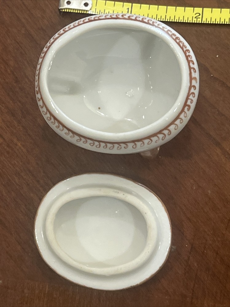 Hand Painted Porcelain Trinket Jar