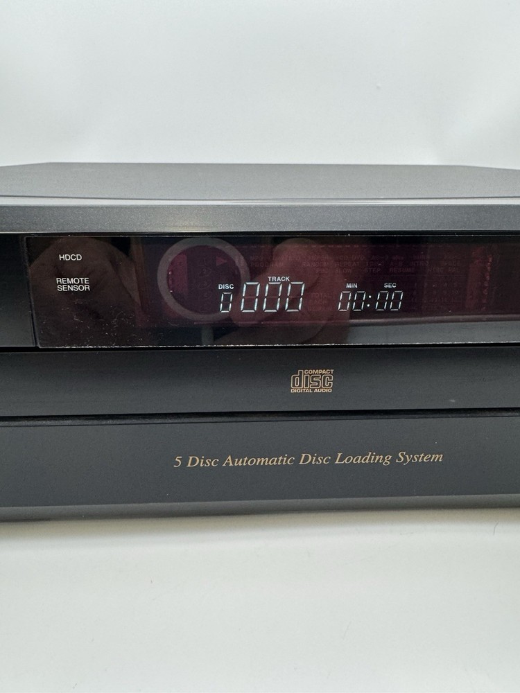 🎧 Denon DCM-380 5-Disc CD Player Auto Changer Tested Works Great 🎶