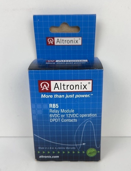 Altronix RB5 Relay Module 6 VDC or 12 VDC DPDT Contacts New E13