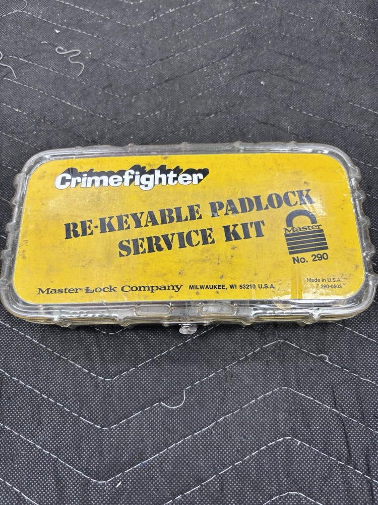 Master Lock Crimefighter Re-Keyable Padlock Service Kit# 290