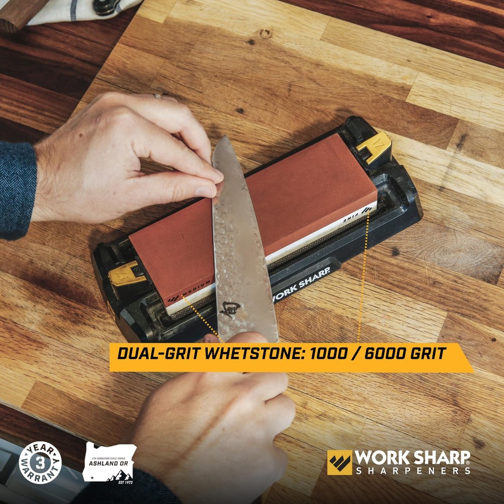 Work Sharp Benchtop Whetstone Knife Sharpener - Kitchen Knives & Edged Tools