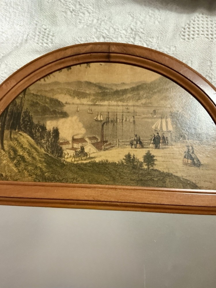 Vintage Maple Wall Mirror Made By Whitney