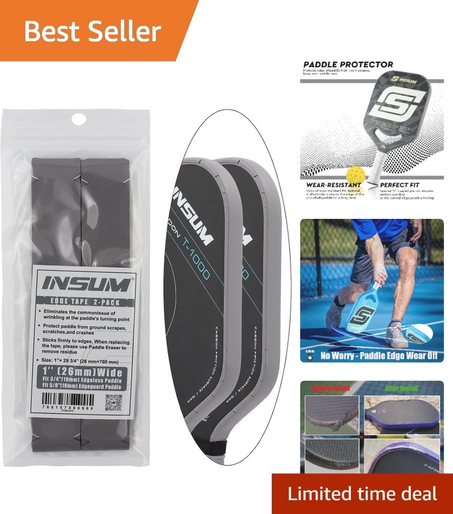 Versatile Edge Protection Tapes for Pickleball Paddles - 3 Widths Available